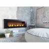 Camino a bioetanolo FD96 continental 110x40X15 cm nero con vetro
