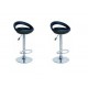 sgabello GINEVRA (XH123 P-2), coppia di sgabelli design, stool. nero