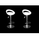 sgabello GINEVRA (XH123 P-2), coppia di sgabelli design, stool. nero