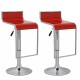 sgabello LUGANO (XH 230-4), coppia di sgabelli design, stool. rosso