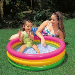 Intex piscina gonfiabile baby 3 anelli multicolor bambino giardino estate