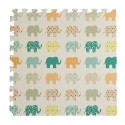 Tappeto puzzle 60x60 4 pezzi per bambini palestra da interno Elefante