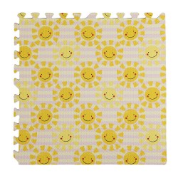 Tappeto puzzle 60x60 4 pezzi per bambini palestra da interno Sole