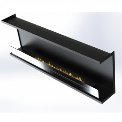 Camino al bioetanolo 124 cm x 36 cm da incasso 