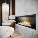 Biocamino 150 cm sinistro da incasso Mega 150 sx -V incasso stufa casa arredo