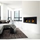 Camino Bio etanolo NERO 120 Cm mod Trixy Da Parete bruciatori Argento