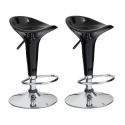 SGABELLO Firenze XH102 coppia di sgabelli design, stool nero