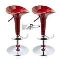 SGABELLO Firenze XH-102 coppia di sgabelli design, stool rosso