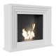 Biocamino mod Quarere bianco camino camini 115x95x32,5cm