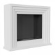Biocamino mod Quarere bianco camino camini 115x95x32,5cm