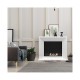 Biocamino mod Quarere bianco camino camini 115x95x32,5cm