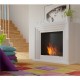 Biocamino mod Quarere bianco camino camini 115x95x32,5cm