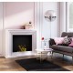 Biocamino mod Quarere bianco camino camini 115x95x32,5cm