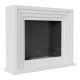 Biocamino mod Quarere bianco camino camini 115x95x32,5cm