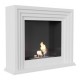 Biocamino mod Quarere bianco camino camini 115x95x32,5cm