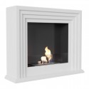 Biocamino mod Quarere bianco camino camini 115x95x32,5cm