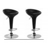 sgabello SHANGHAI (XH 101-1), coppia sgabelli design, ecopelle nero