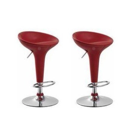 sgabello SHANGHAI (XH 101-1), coppia sgabelli design, stool. rosso