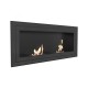 Biocamino Black London 150x65x16 cm bio camino 2x1.2 lit +vetro