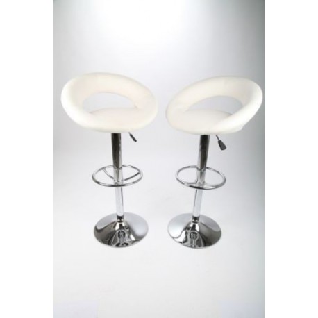 sgabello SIDNEY (XH-232-1), coppia di sgabelli design, stool. bianco