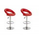 sgabello SIDNEY (XH-232-1), coppia di sgabelli design, stool rosso