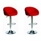 sgabello SOFIA    (XH- 269), coppia di sgabelli design, stool. rosso