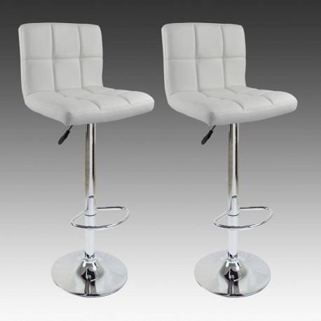 sgabello BRUXELLES (XH-249), coppia di sgabelli design, stool. bianco