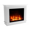 Camino elettrico mod.Atlantis bianco 865x707x309mm Camini Stufa 1500 W Con telecomando