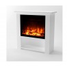 Stufa elettrico camino mod TEO bianco 860x 850x 300 mm 220/230 V Luminosità regolabile