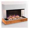 Camino elettrico mod Marie 114 x 89 x 53 cm bianco 3D