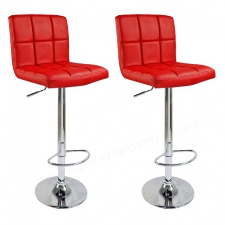 sgabello BRUXELLES   (XH-249), coppia di sgabelli design, stool. rosso