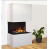 Camino elettrico 90 x140 x 45 cm mod Kamin XL camino stufa Bianco con vapore 3D