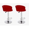 sgabello LION (XH-281), coppia di sgabelli design, stool. rosso