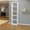 Mobile laterale per camino elettrico mod. Lama Libreria da parete moderna Casa