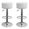 sgabello HAMBURG (XH-215-1), coppia di sgabelli design, stool. bianco