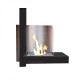 Camino biocamino mod Loft L65 x H75 x P23 nero