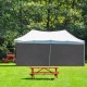 Padiglione 3x3 m impermeabile gazebo Grigio Gazebo 3x3 m mod.Pavillon 2