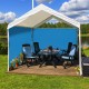 Padiglione 3x3 m impermeabile gazebo Grigio Gazebo 3x3 m mod.Pavillon 2