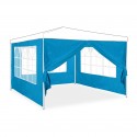 Gazebo blue Set di 4 Pareti Laterali per Padiglione impermeabile pareti laterali del padiglione con finestra