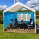 Padiglione 3x3 m impermeabile gazebo Grigio Gazebo 3x3 m mod.Pavillon 2