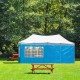 Padiglione 3x3 m impermeabile gazebo Grigio Gazebo 3x3 m mod.Pavillon 2