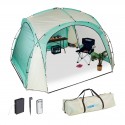 Tenda per eventi UV 50+ 230 x 340 x 340 cm con LED e Telecomando Turchese- Beige