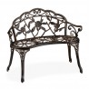 Panchina da giardino in ghisa e alluminio 78 x 99 x 52 cm pressofuso mod .Romantica