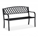 Panchina da giardino in metallo nero mod. baby 86,5 x 127,5 x 58,5 cm