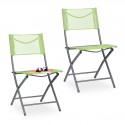 Set di 2 Sedie da Giardino 85 x 45 x 60 cm mod.Menta Capacità fino a 120 kg