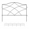 6xpezzi Bordura per Aiuole GiardinoRecinzione Decorativa per Aiuole in Metallo mod.smiley