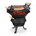 BBQ Grill barbecue in ghisa 40 x 45 x 36 cm mod MisterBig nero