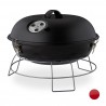barbecue Grill To-go BBQ mod.Gina 27 x 36 cm nero Acciaio
