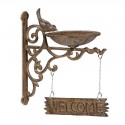 Abbeveratoio mod."Welcome" per il tuo ingresso 27 x 13,5 x 23,5 cm Fornisci acqua o cibo agli vasca per uccelli