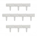 10xpezzi Bordura per Aiuole Resistente alle Intemperie mod feddy 23 x 25 x 2 cm bianco Finta Pietra